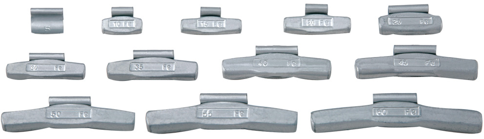 CLIP-ON FE WEIGHTS FOR STEEL RIM